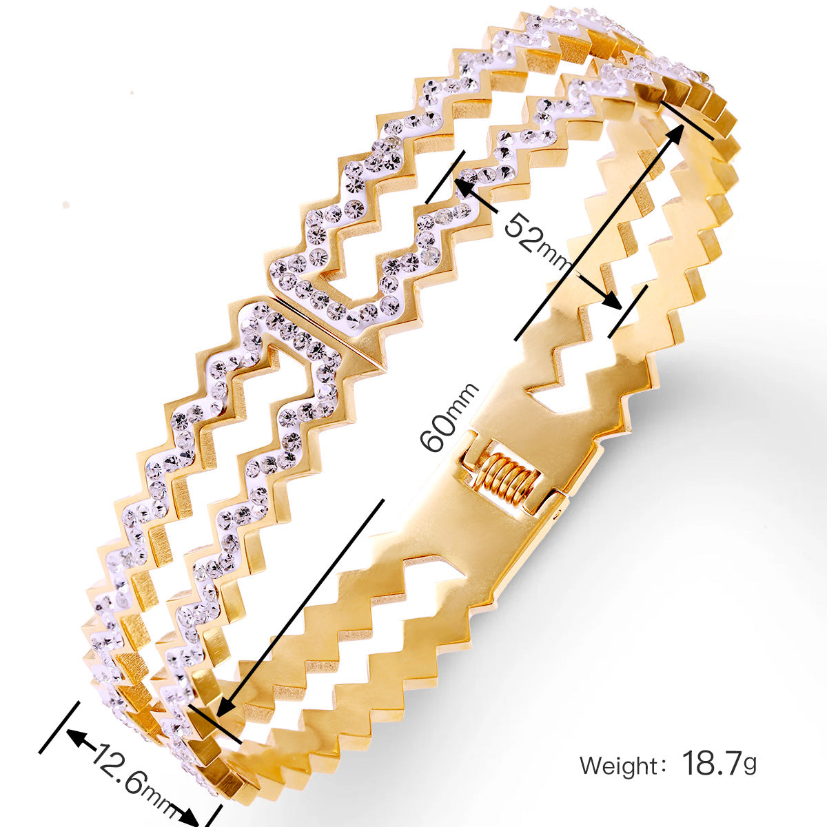 WAVE DIAMOND~BANGLE