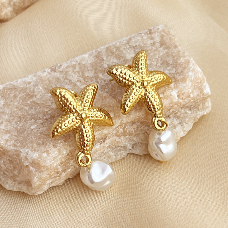 STARFISH & SHELLS~EARRING