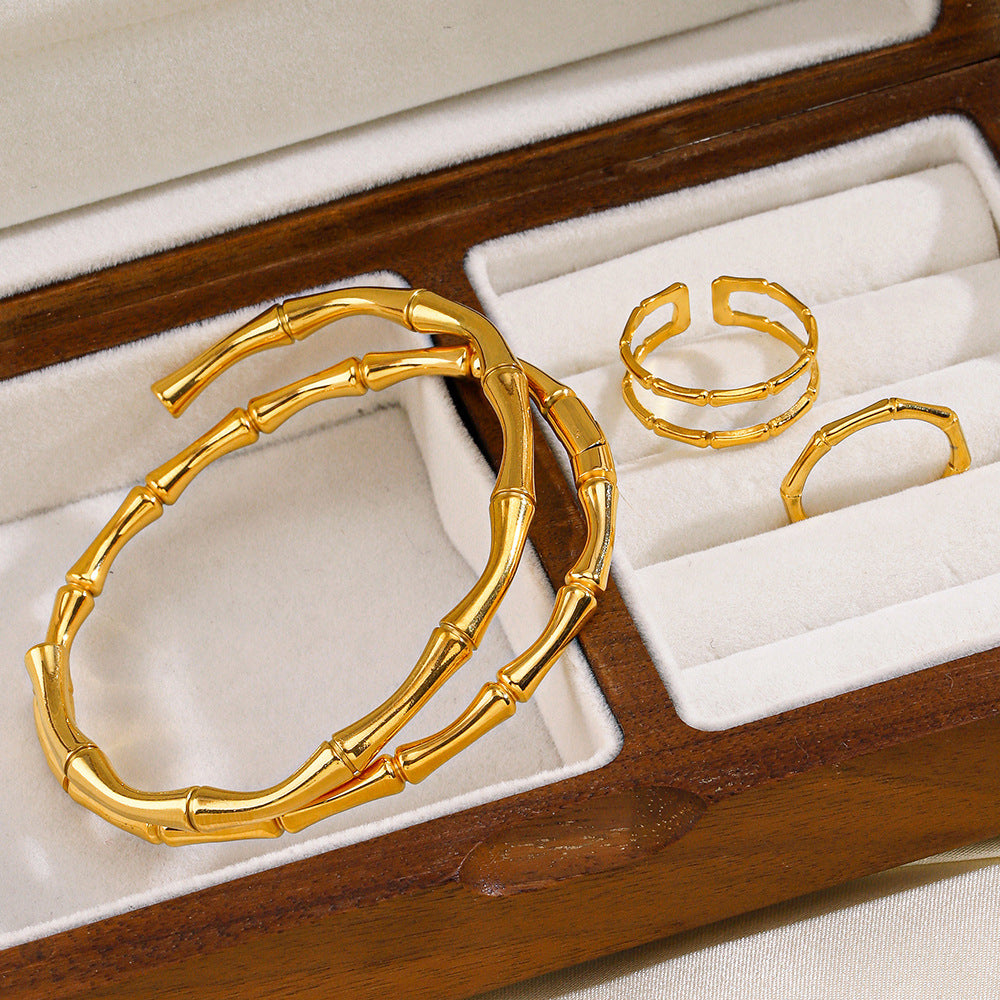 BAMBOO BANGLE & RING