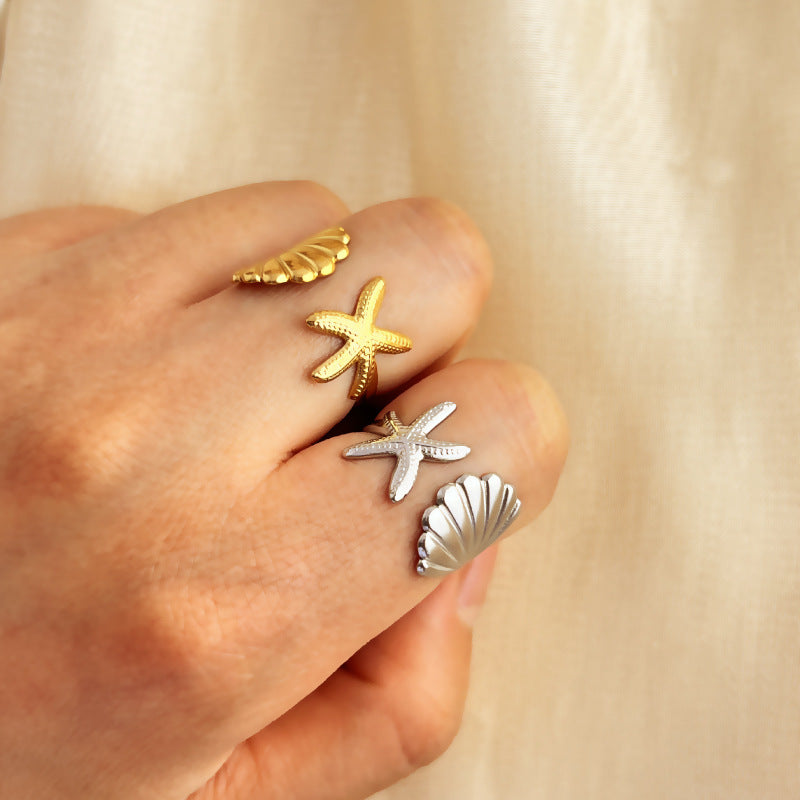 STARFISH & SHELLS~RINGS